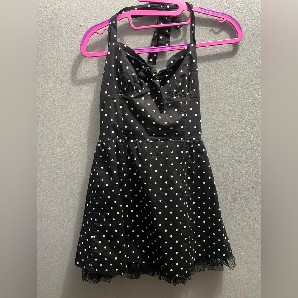 Polka dot pinup style dress